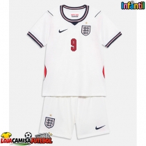 Camisa de Futebol Inglaterra Harry Kane #9 Equipamento Principal Infantil Mundo 2026 Manga Curta (+ Calças curtas)